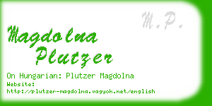 magdolna plutzer business card